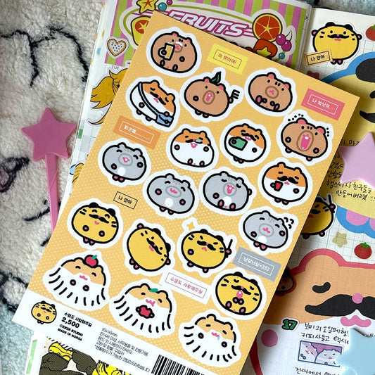 [Zkzk Studio] Love My Mustache Sticker Sheet