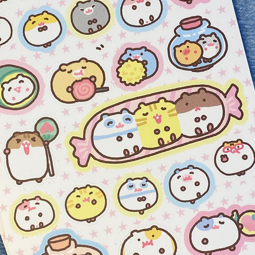 [Zkzk Studio] Sweet Hamster Sticker Sheet