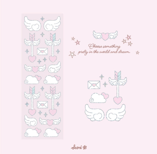 [Seorikkoch] Petite Twinkle Cupid Seal Deco Sticker