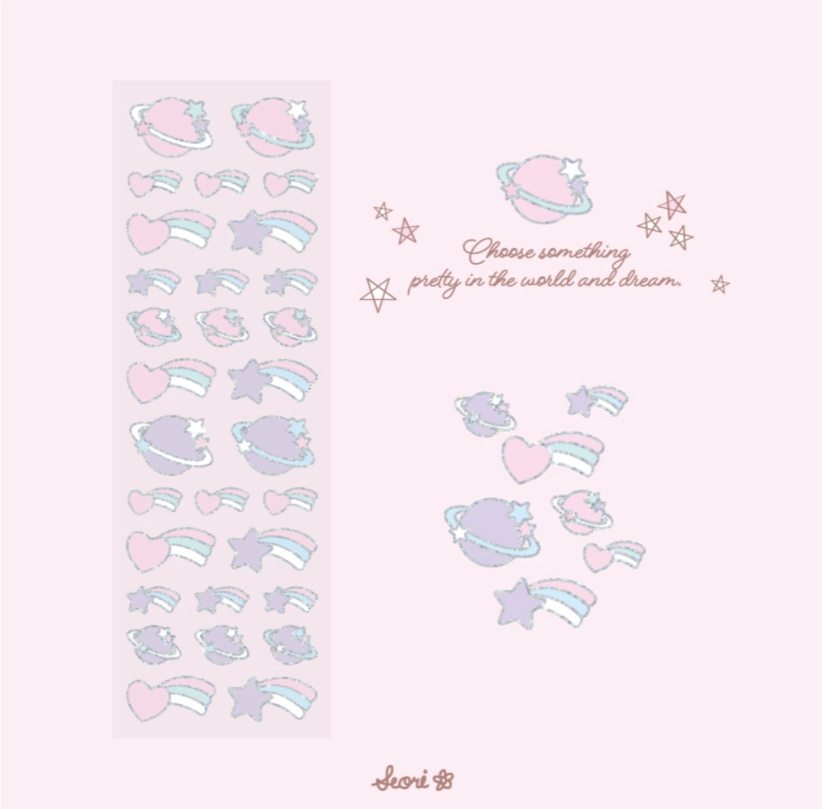 [Seorikkoch] Petite Twinkle My Universe Seal Deco Sticker