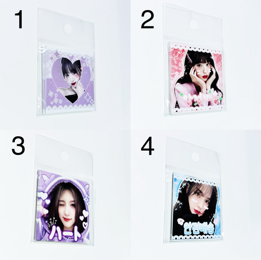 [Stationery Korea] Kpop Idol Square Sticker (10 pcs per pack)