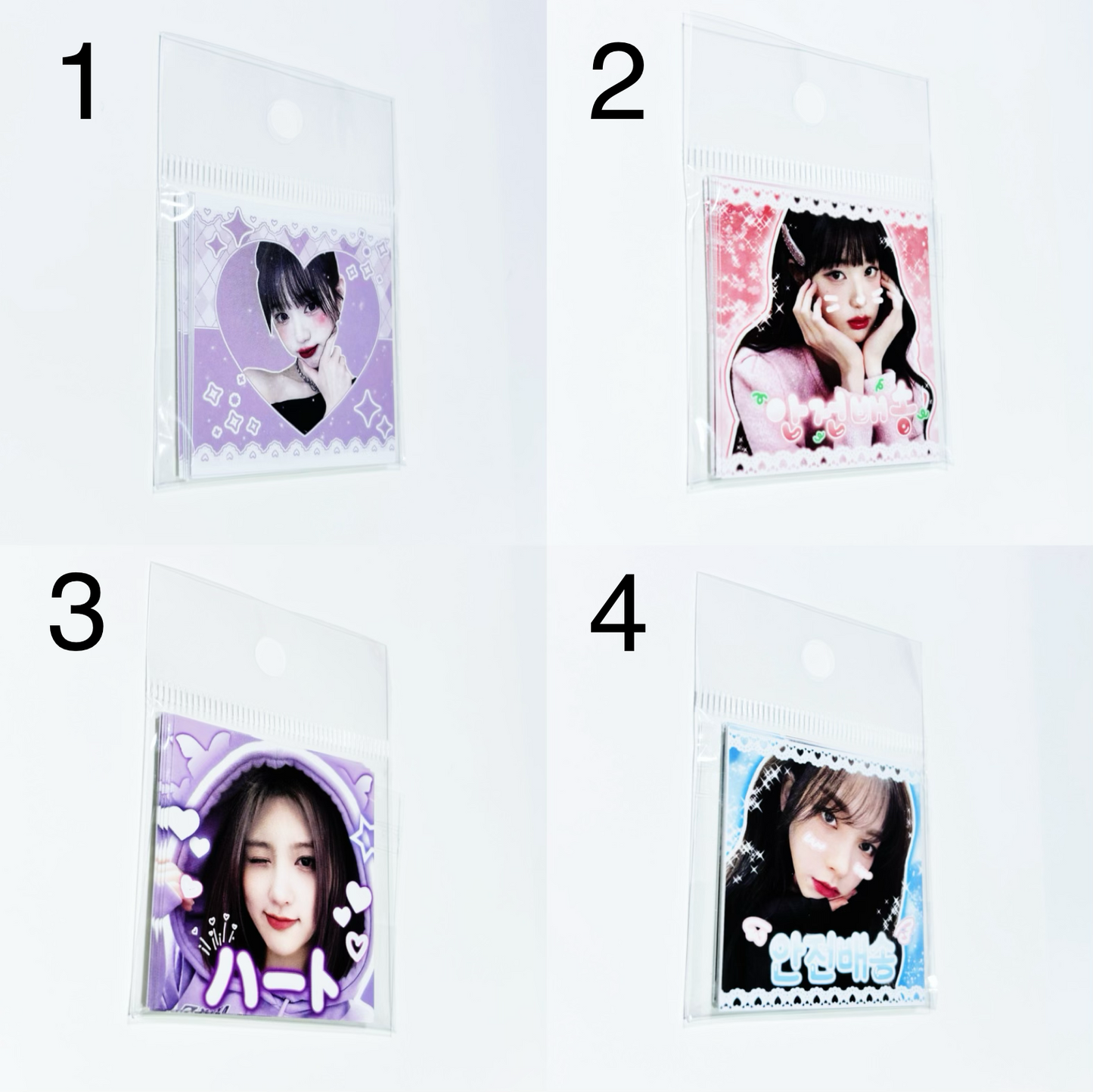 [Stationery Korea] Kpop Idol Square Sticker (10 pcs per pack)