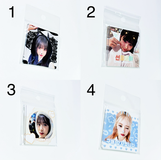 [Stationery Korea] Kpop Idol Square Sticker (10 pcs per pack)