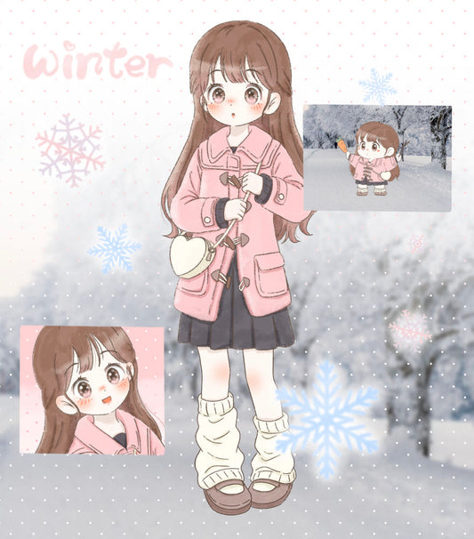 [Angkku] Winter Sticker Sheet (Ver. Girl)