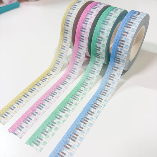 [Borah Studio] Pastek Keys to My Heart Glitter Washi Tape (4 Options)