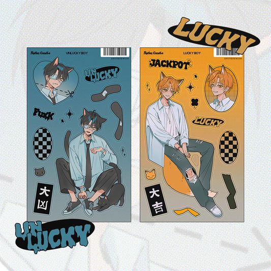 [Rotten Candle] Lucky & Unlucky Sticker Sheet (2 Options)