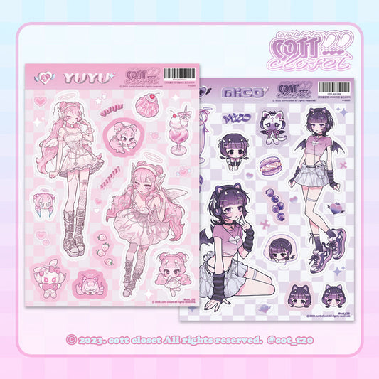 [Cott Closet] Cyber Sticker Sheet