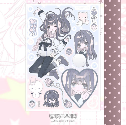 [Rari Days] Winter Heart Sticker Sheet