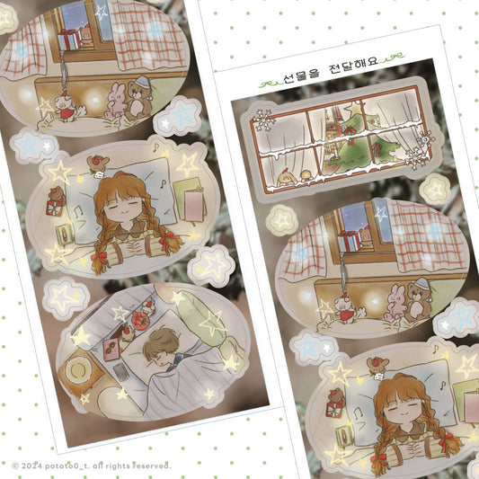 [Potato0_t] Delivering a Gift Sticker Sheet