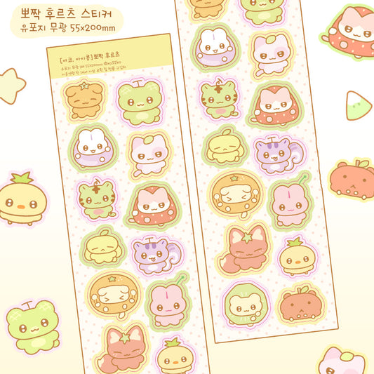 [Ako, Aikong] Cute Fruits Sticker Sheet