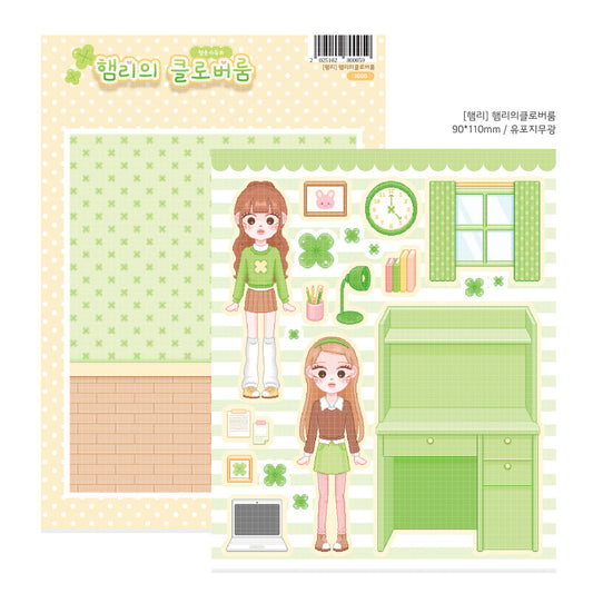 [Hamrrii] Hamrri's Clover Room Sticker Sheet