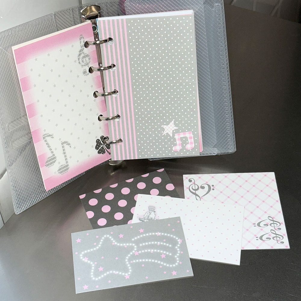 [Bit By Bit] Pink Gray Memo Sticker Set