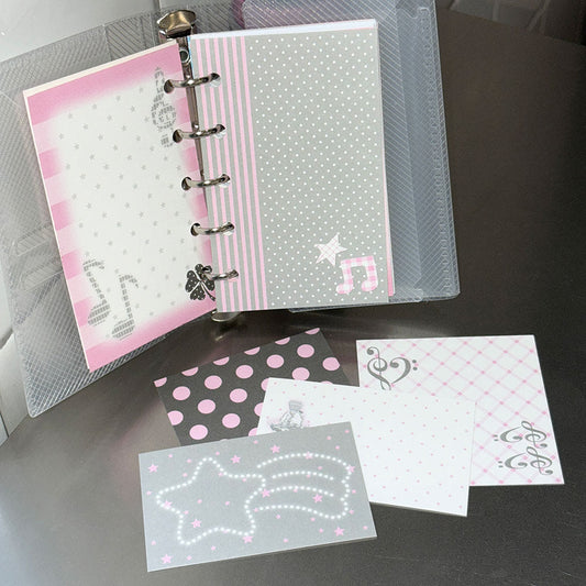 [Bit By Bit] Pink Gray Memo Sticker Set