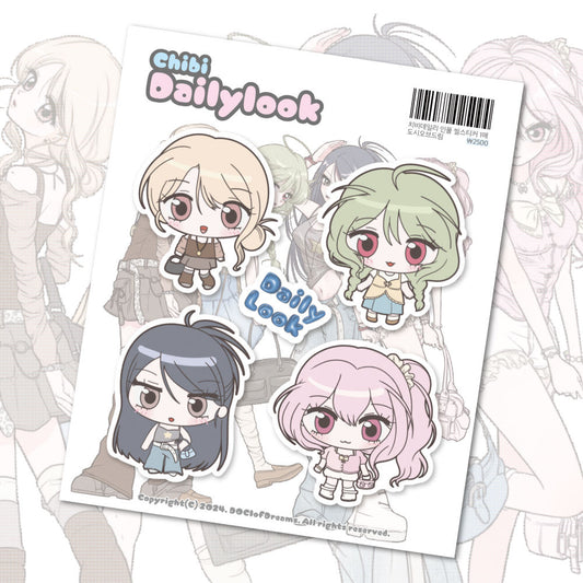 [Doci of Dreams] Chibi Dailylook Sticker Sheet