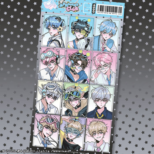 [Yifuu.0u] Beasties Club ID Photo Sticker Sheet