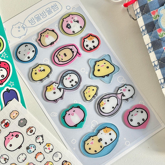 [Zkzk Studio] Bubble Hamster Sticker Sheet