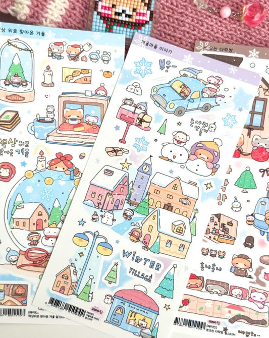 [Maybean] Winter Village Story Sticker Sheet