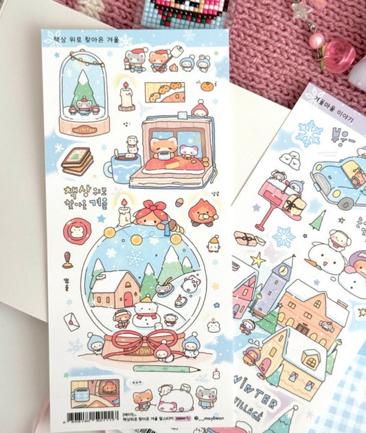 [Maybean] Winter Arrived on My Desk Sticker Sheet