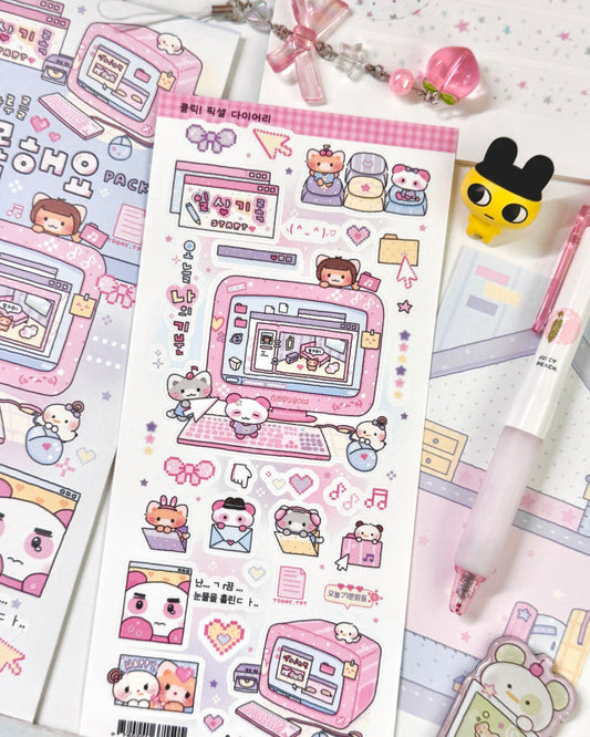 [Maybean] Click! Pixel Diary Sticker Sheet