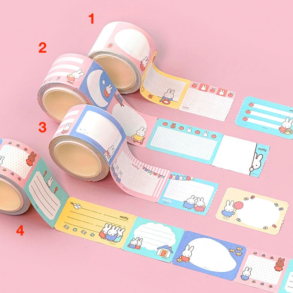 [Miffy Korea] Miffy Easy Tear Sticky Memo Washi Tape