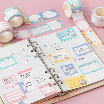 [Miffy Korea] Miffy Easy Tear Sticky Memo Washi Tape