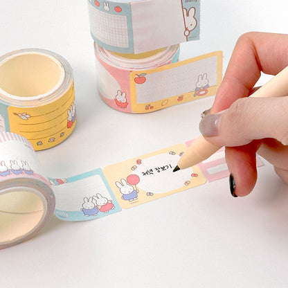 [Miffy Korea] Miffy Easy Tear Sticky Memo Washi Tape