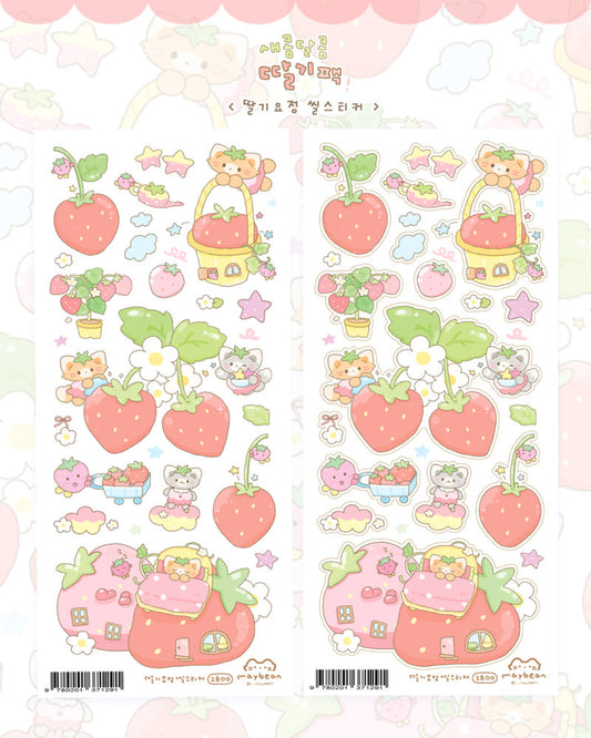 [Maybean] Strawberry Fairy Sticker Sheet