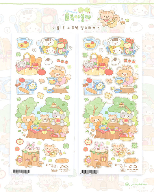 [Maybean] Picnic in the Forest Sticker Sheet