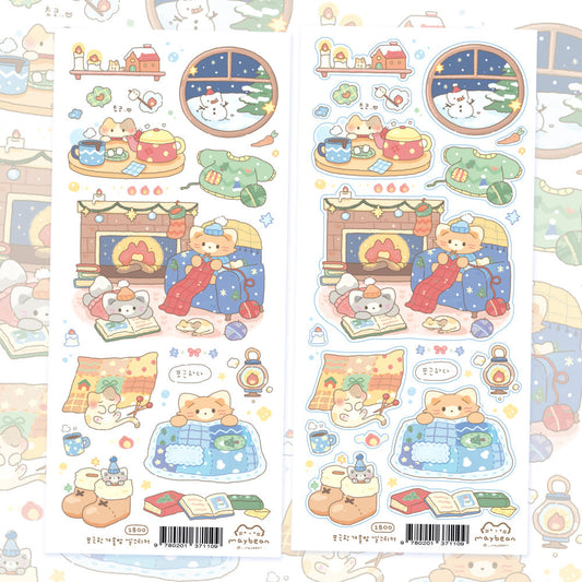 [Maybean] Cozy Winter Room Sticker Sheet
