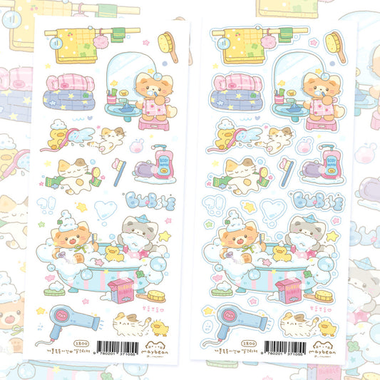 [Maybean] Bubble Bath Time Sticker Sheet