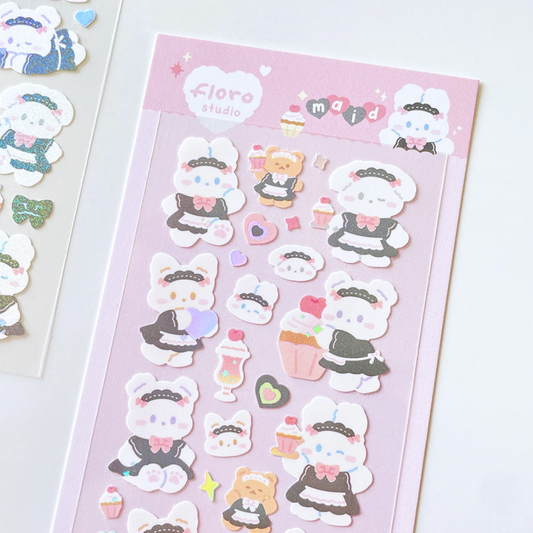 [Floro Studio] Maid Deco Sticker