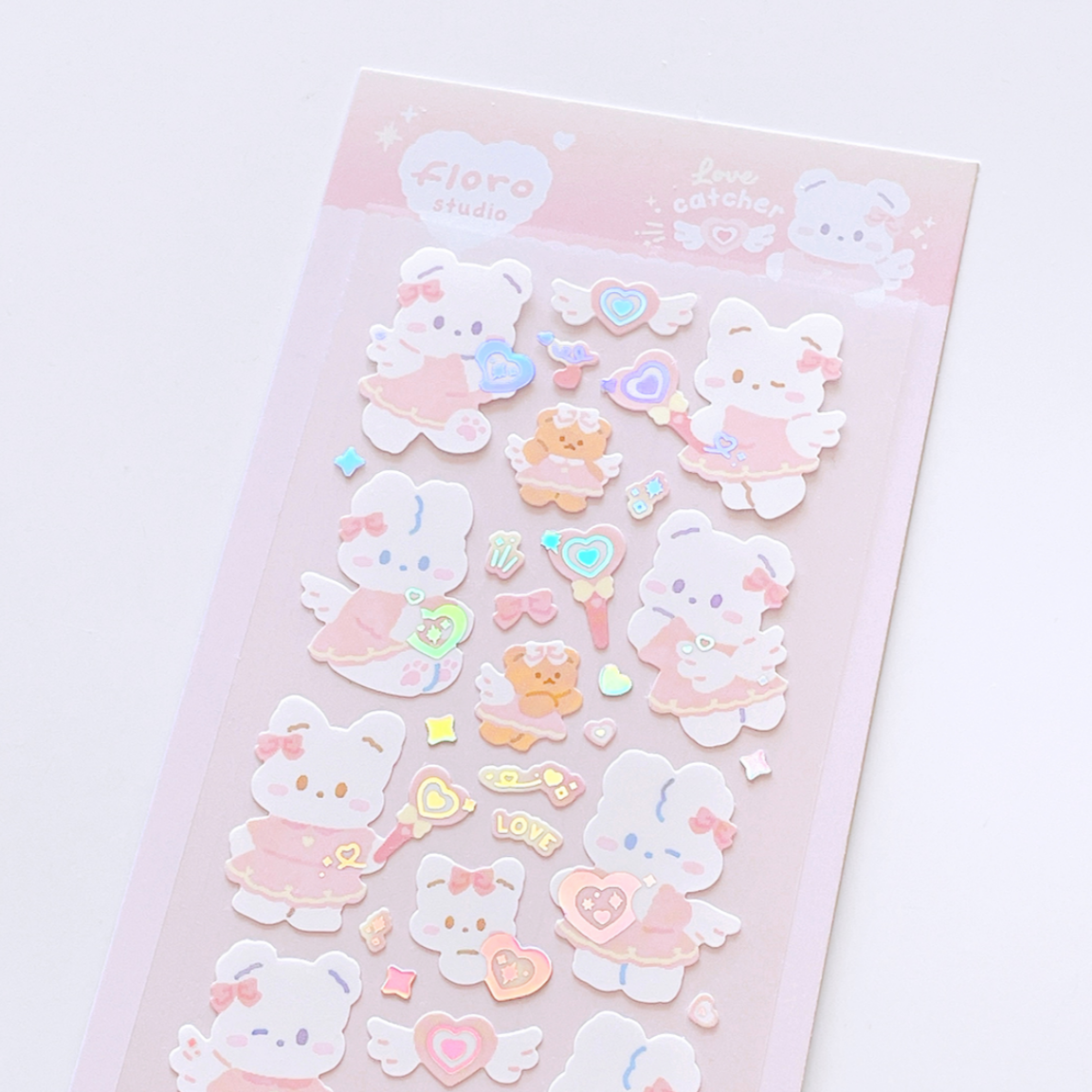 [Floro Studio] Love Catcher Deco Sticker – It's Deco Day