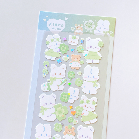 [Floro Studio] Clover Deco Sticker