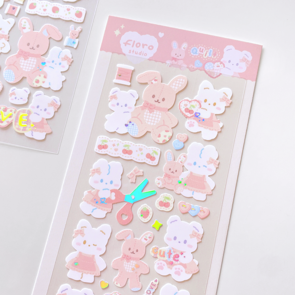 [Floro Studio] Quilt Deco Sticker