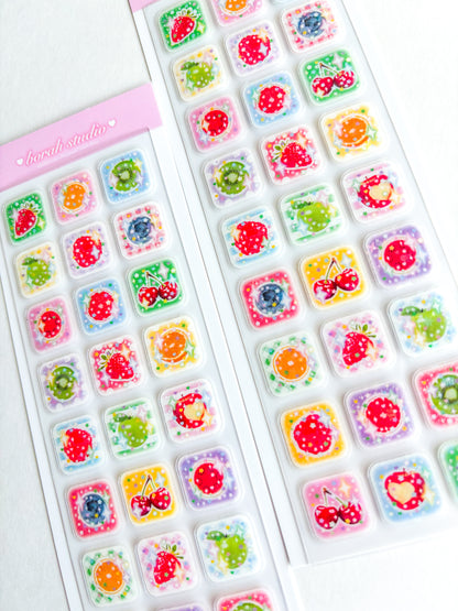 [borahstudio] Cutie Fruitie Deco Sticker Sheet