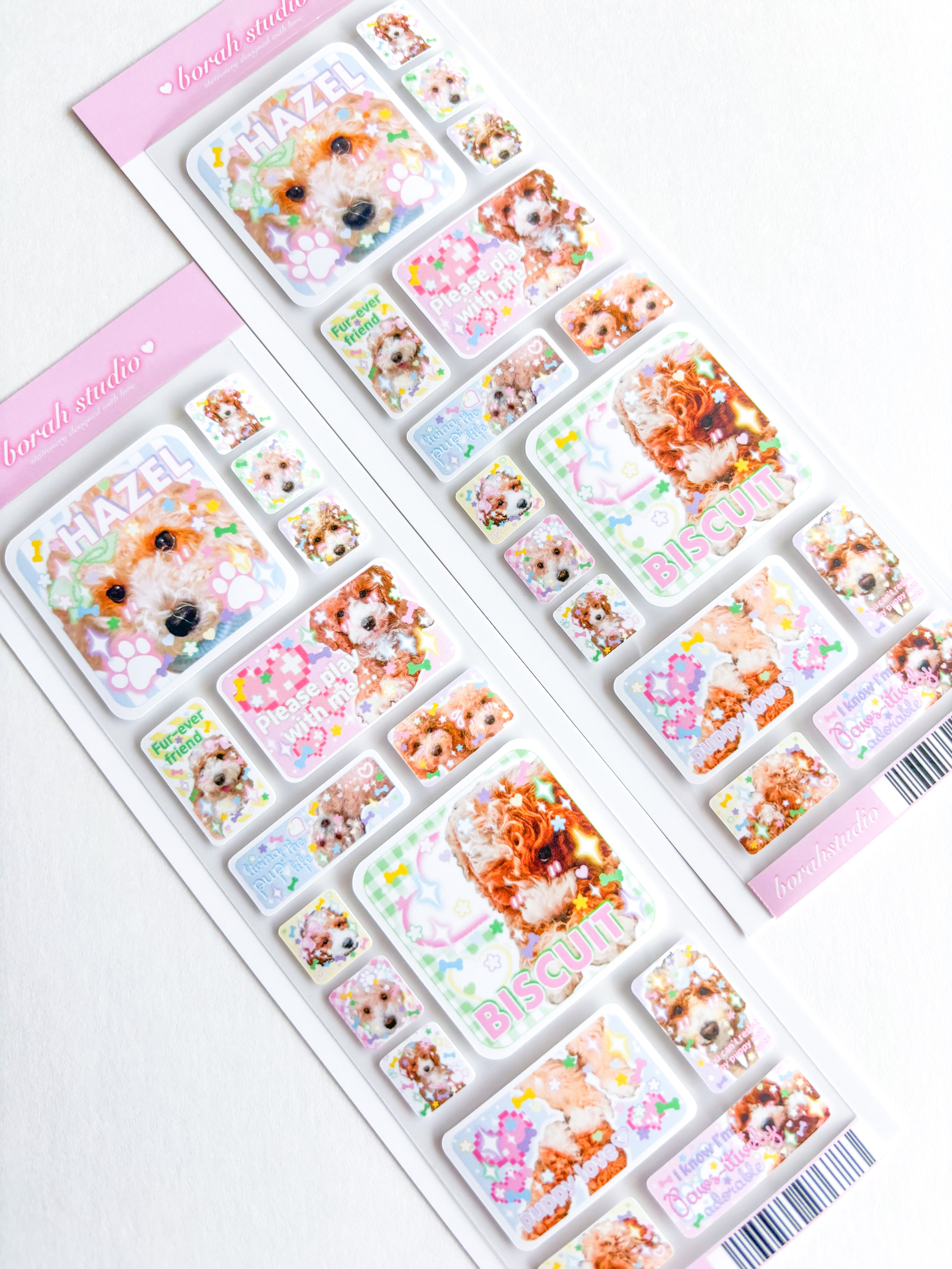 [borahstudio] Biscuit & Hazel 02 Deco Sticker Sheet – It's Deco Day