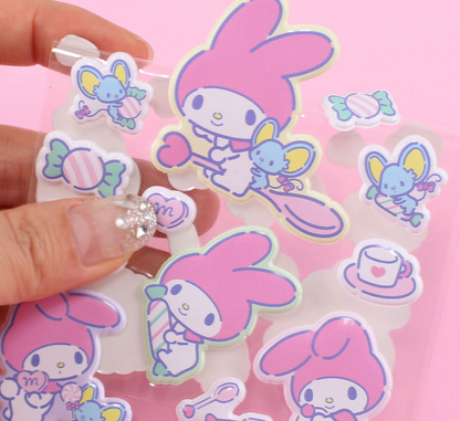 [Sanrio Korea] Enamel Deco Sticker (4 styles)