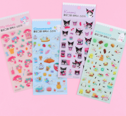 [Sanrio Korea] Hologram Epoxy Deco Sticker (4 styles)