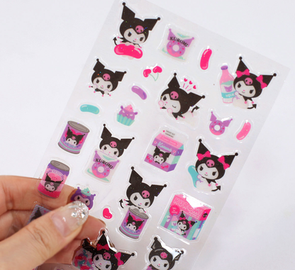 [Sanrio Korea] Hologram Epoxy Deco Sticker (4 styles)