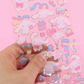 [Sanrio Korea] Confetti Clear Deco Sticker (4 styles)