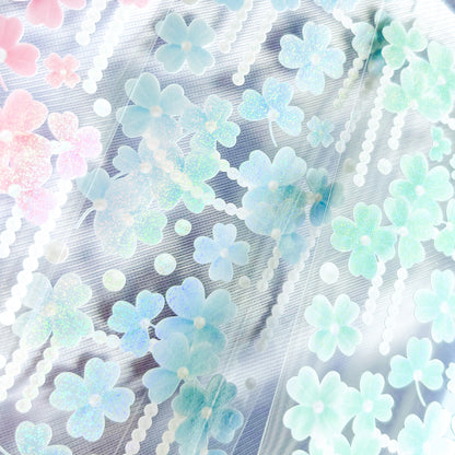 [borahstudio] Pearly Clover Drops Deco Sticker