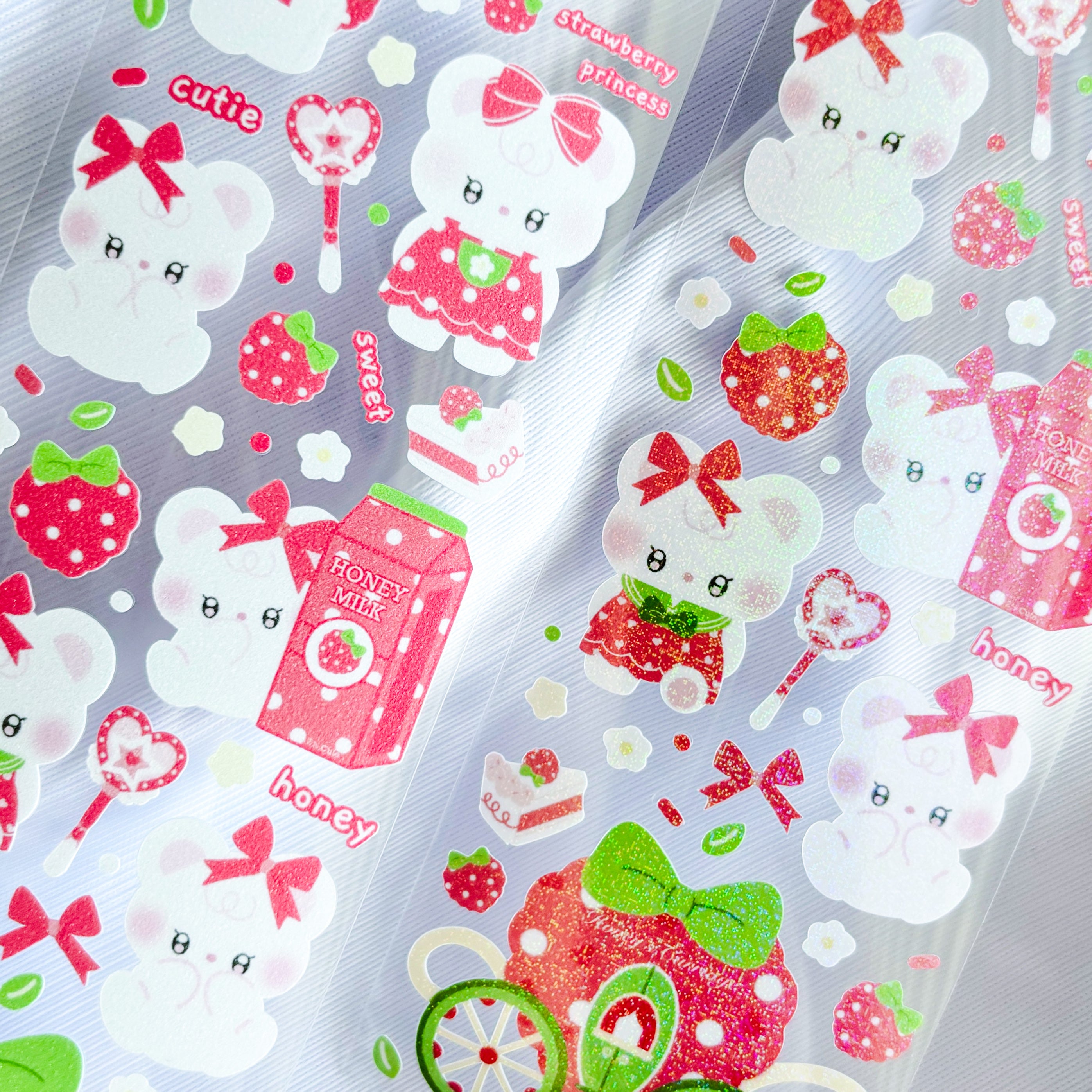 [Borah Studio] Honey the Strawberry Princess Deco Sticker Sheet (Renew ...