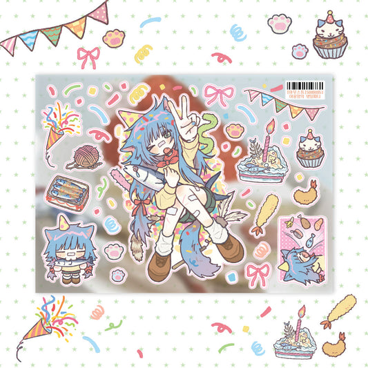 [Amustew] Birthday Party Sticker Sheet