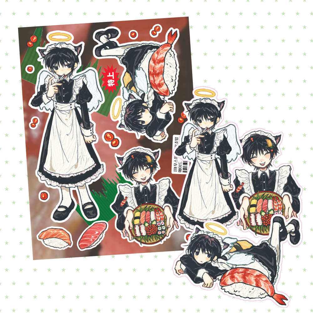 [Amustew] Maid Sticker Sheet