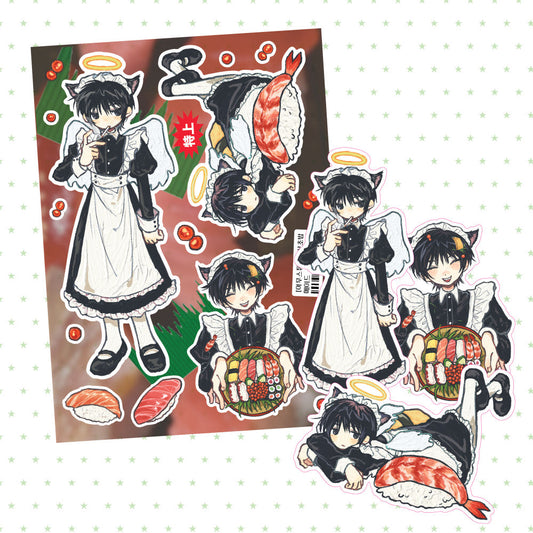[Amustew] Maid Sticker Sheet