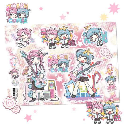 [Amustew] Trash Band Sticker Sheet