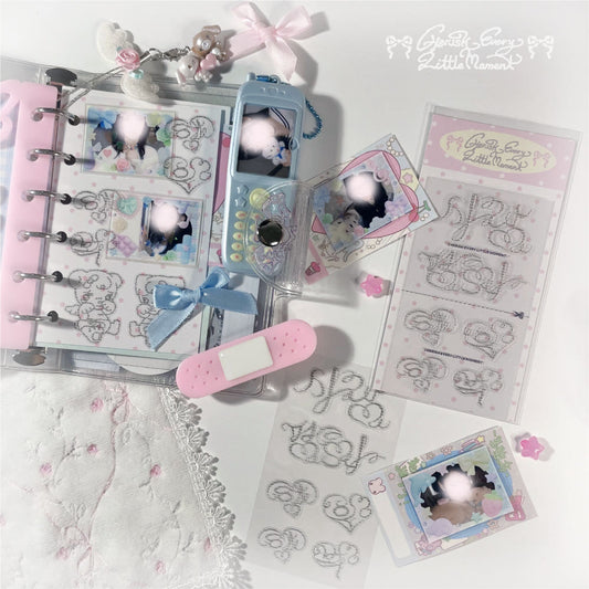 [Cherish 203] Words in Love Deco Sticker Sheet