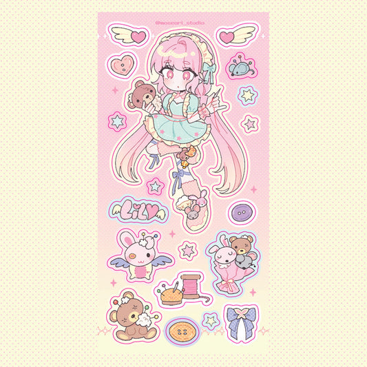 [Moseori Studio] Villian Lily Sticker Sheet