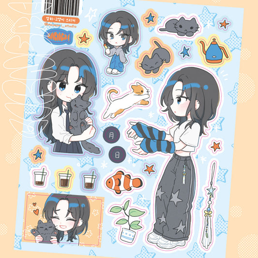 [Moseori Studio] Yongha - Cat Sticker Sheet