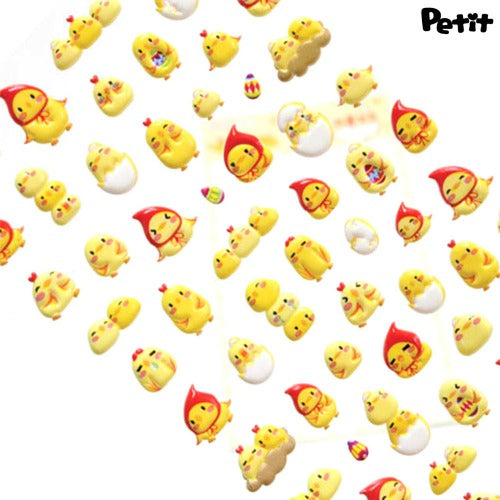 [Stationery Korea] Little Chick Puffy Deco Sticker